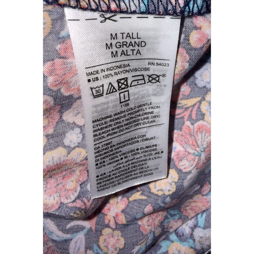 Old Navy Women's Floral 3/4 Sleeved Shift Dress Size Medium Tall Knee Length - Picture 2 of 6
